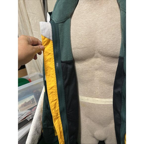 Columbia Oregan Ducks Full Zip Removable Inner Fleece Jacket Green Men’s Lg - Picture 7 of 16